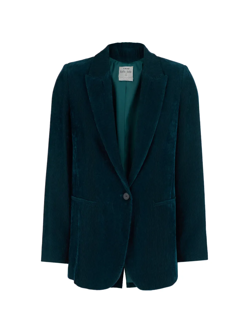 Forte Forte corduroy-effect single-breasted blazer - Grün