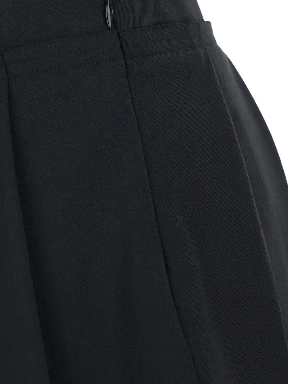 Jucca lace-trim pleated mini skirt Zwart