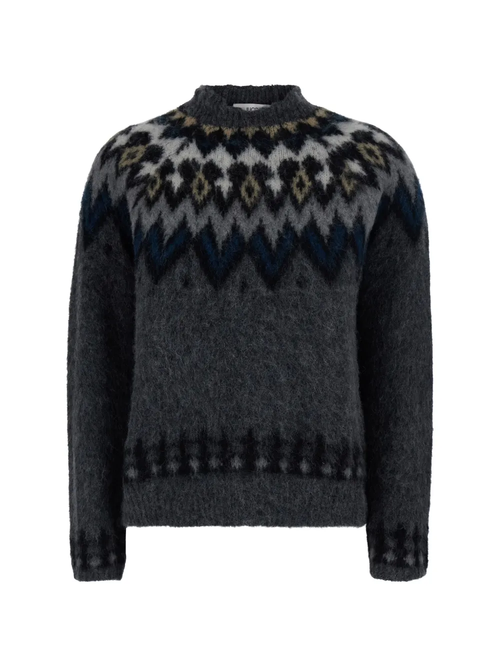 Jucca fair isle-pattern sweater - Grigio
