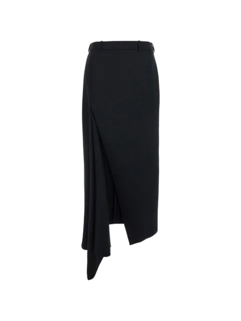 Givenchy slashed asymmetric midi skirt