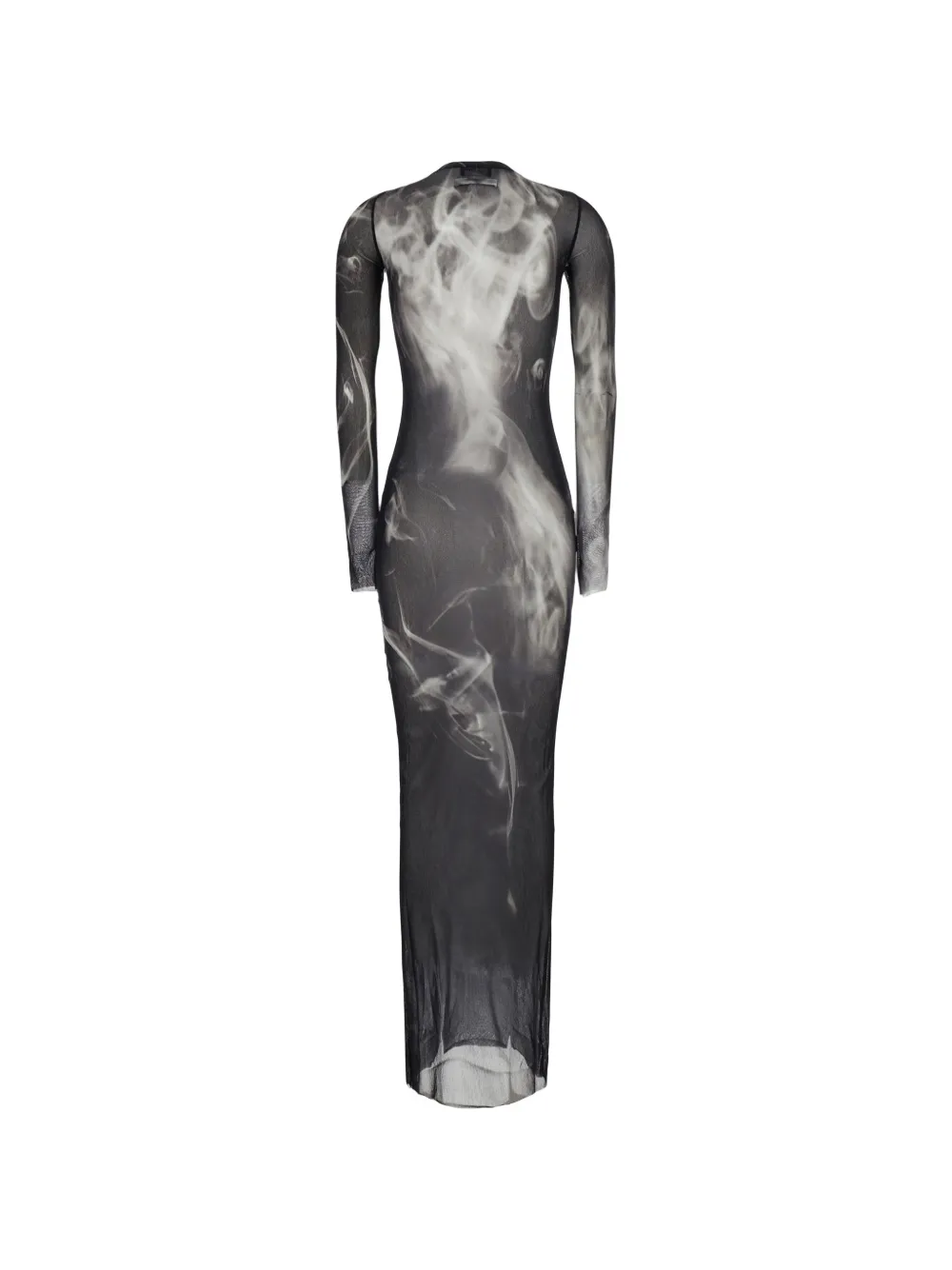 Jean Paul Gaultier Maxi-jurk met print Zwart