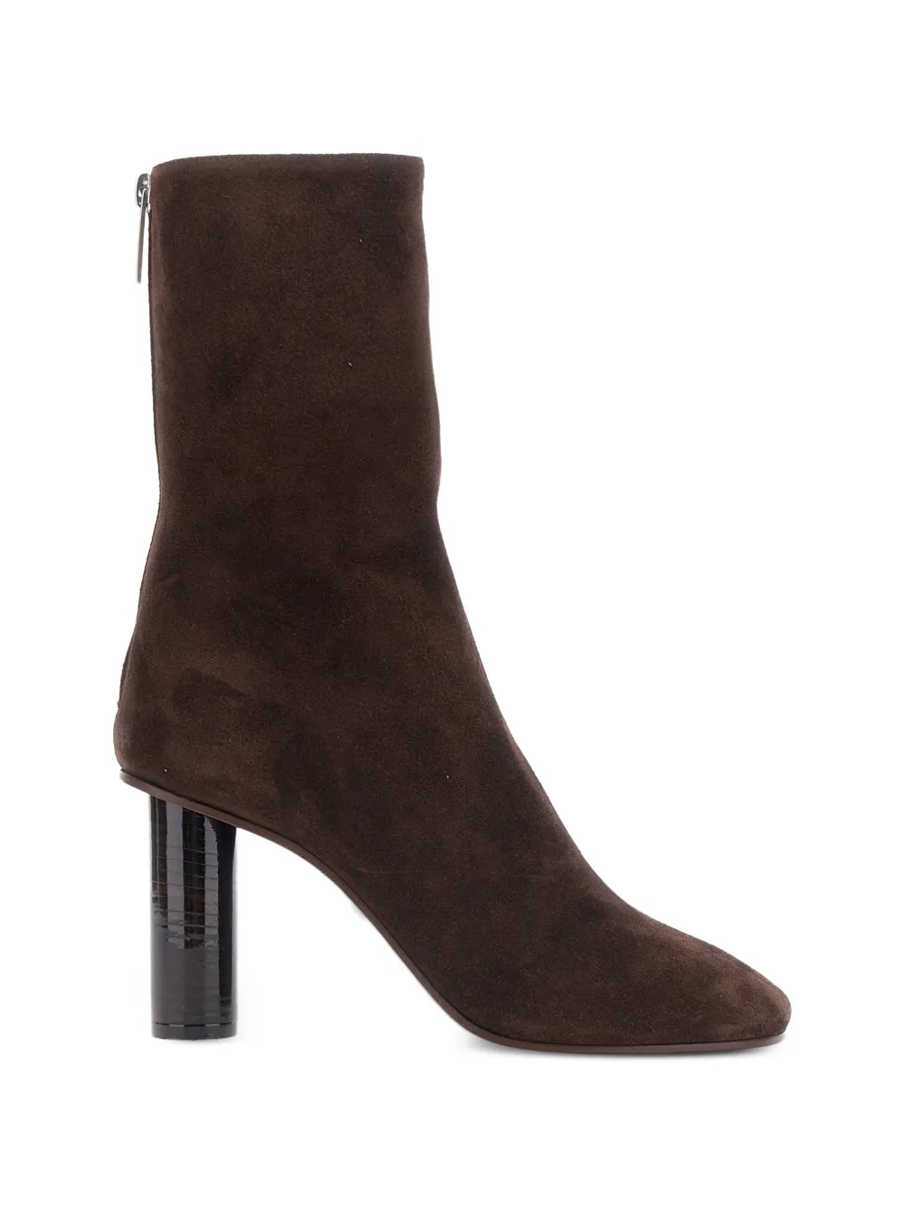 Paris Texas Alice croc-effect block-heel ankle boots Bruin