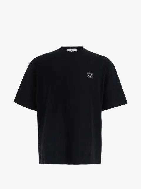 Stone Island logo-patch relaxed fit T-shirt