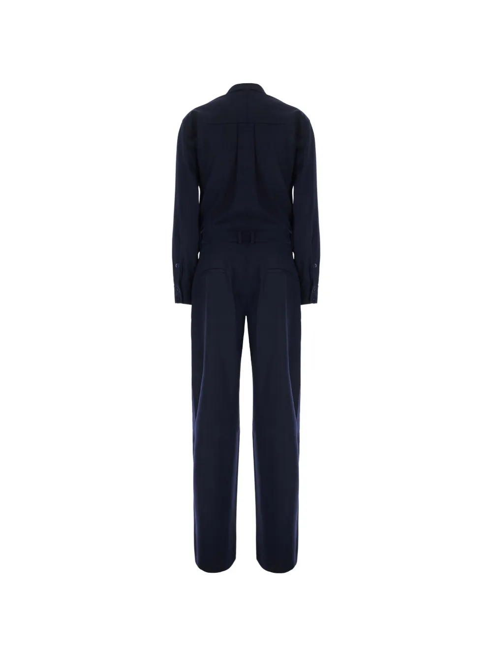 PT Torino Jumpsuit met knopen en lange mouwen Blauw