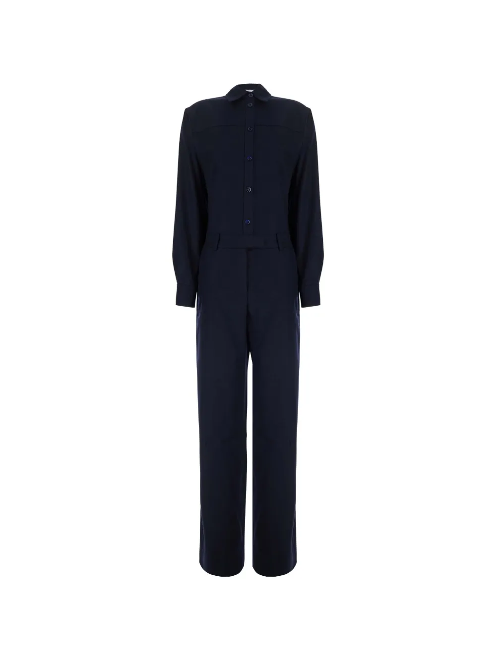 PT Torino button-up long-sleeve jumpsuit - Blau