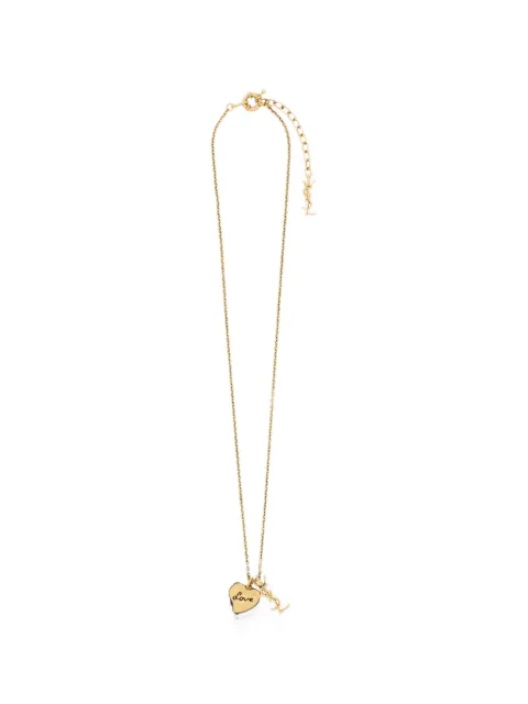 Saint Laurent Cassandre Heart necklace