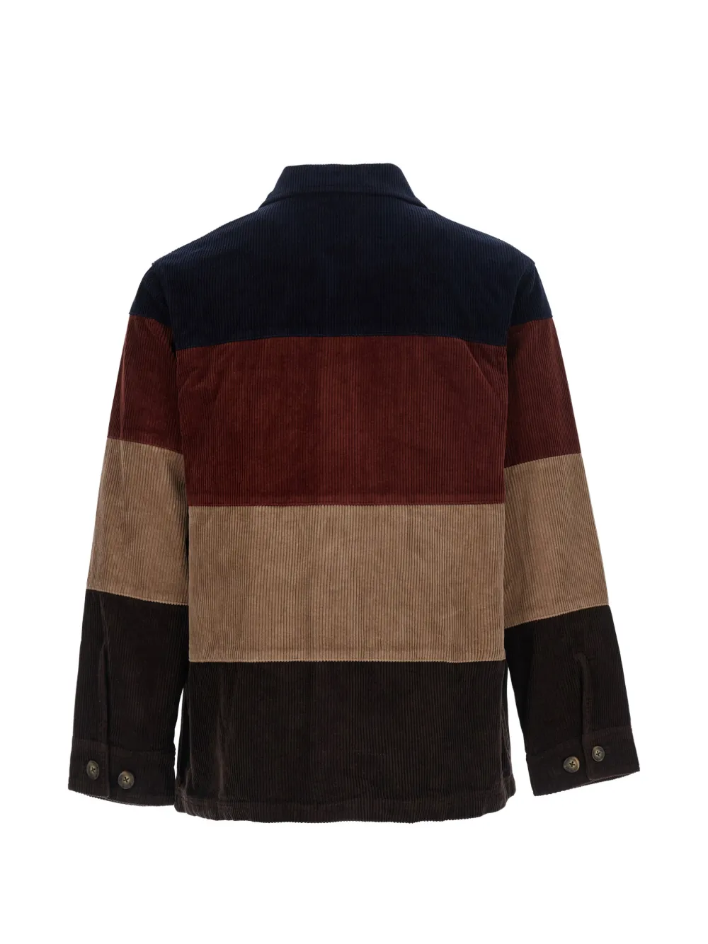 Sebago Shirtjack met lange mouwen en colourblocking Bruin