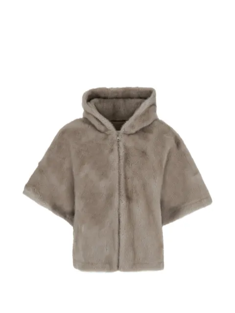 Giovanni Paris Alizee faux-fur hooded poncho