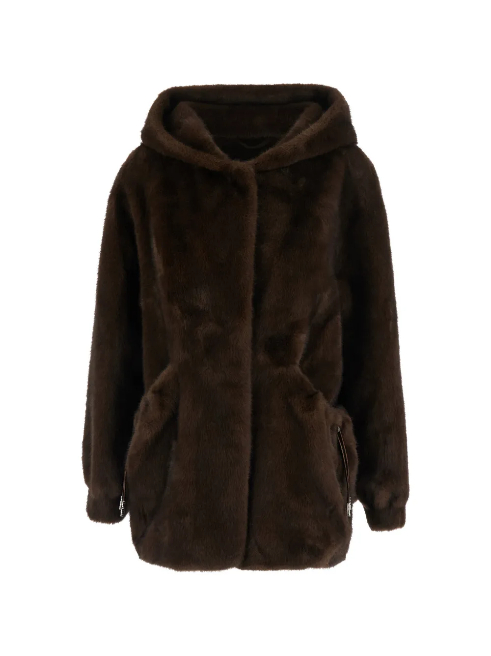 Giovanni Paris Selena hooded faux-fur coat