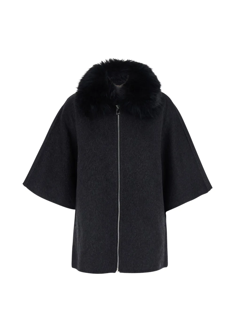 Giovanni Paris Clementine faux-fur collar cape