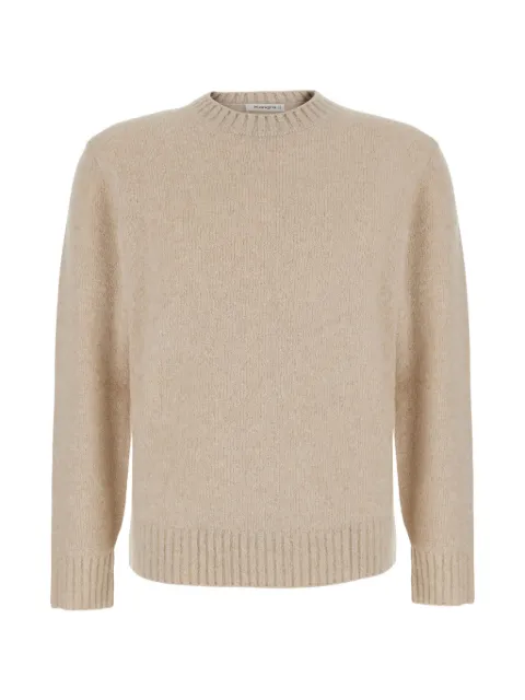 Kangra Gerippter Pullover mit rundem Ausschnitt