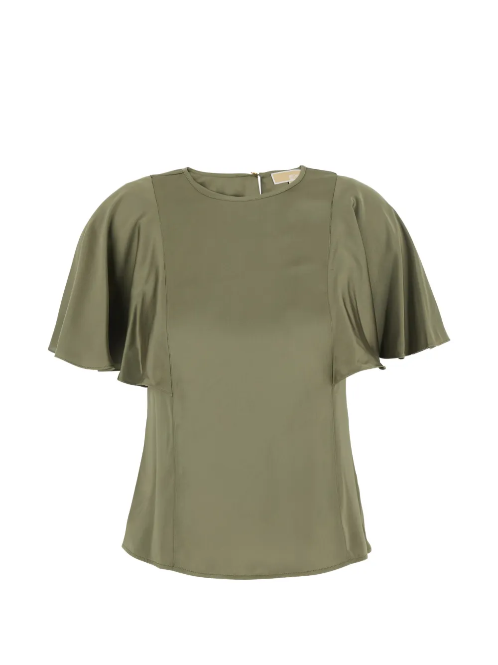 Michael Michael Kors Blusa in raso con maniche ad aletta - Verde