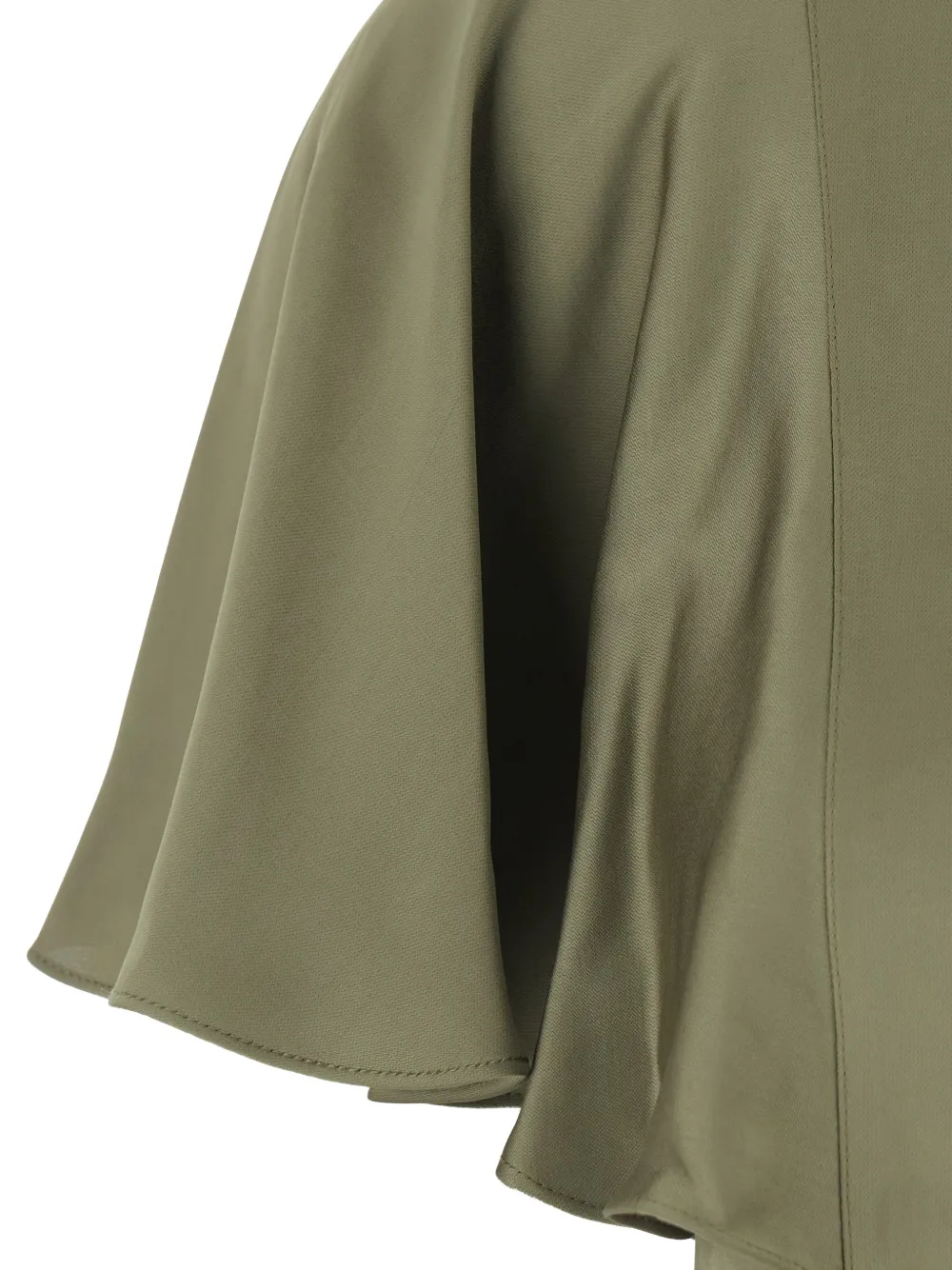Michael Kors Satijnen blouse met cape-mouwen Groen