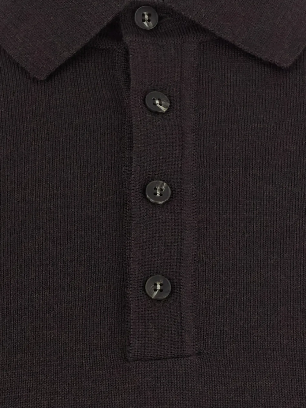 Kangra Poloshirt met knoopsluiting Bruin