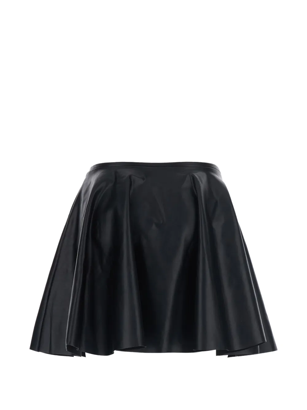 Norma Kamali Flared mini-rok Zwart