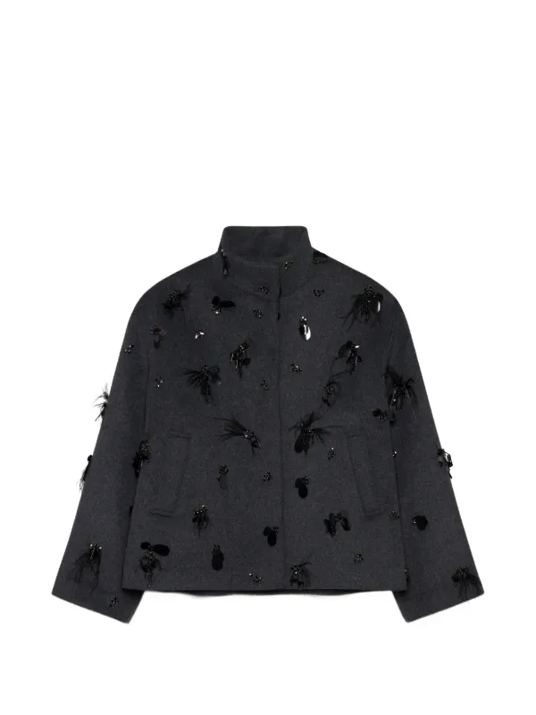 Simkhai Sequin-embellished Jacket in Grey