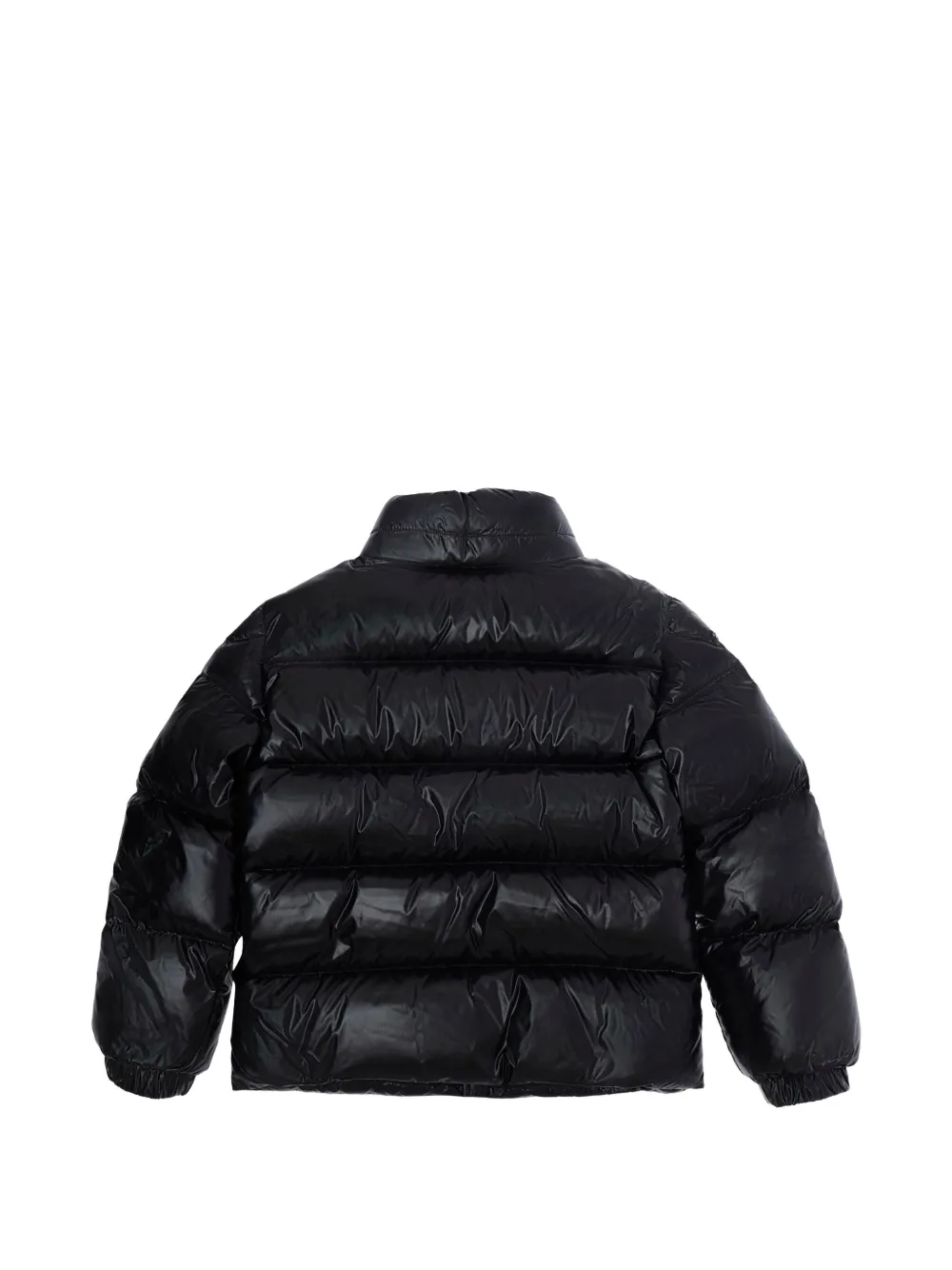 Moncler Enfant quilted hooded puffer jacket Zwart