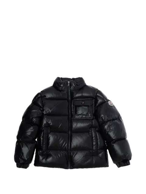 Moncler Enfant chamarra capitonada con capucha
