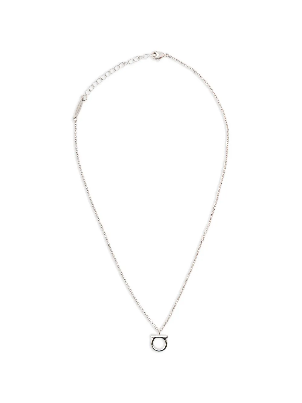 Ferragamo Gancini charm necklace - Silber
