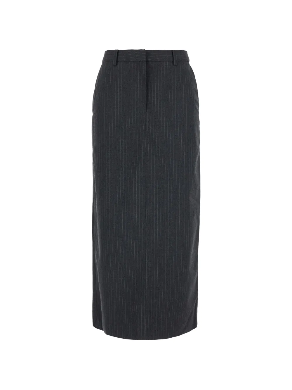 DUNST pinstripe-pattern slit maxi skirt