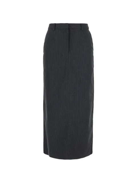 DUNST pinstripe-pattern slit maxi skirt