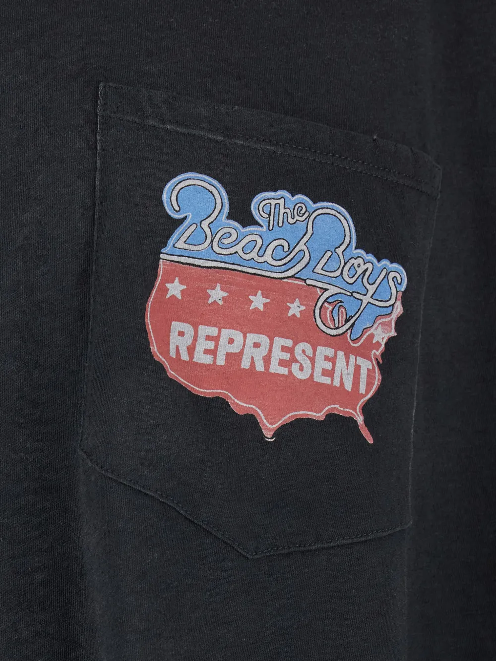 Represent T-shirt met borstzak Zwart