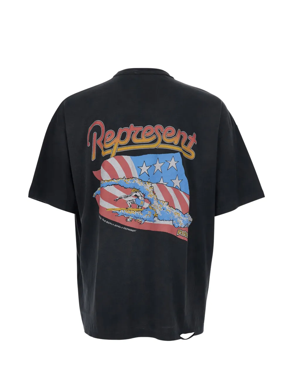 Represent T-shirt met borstzak Zwart