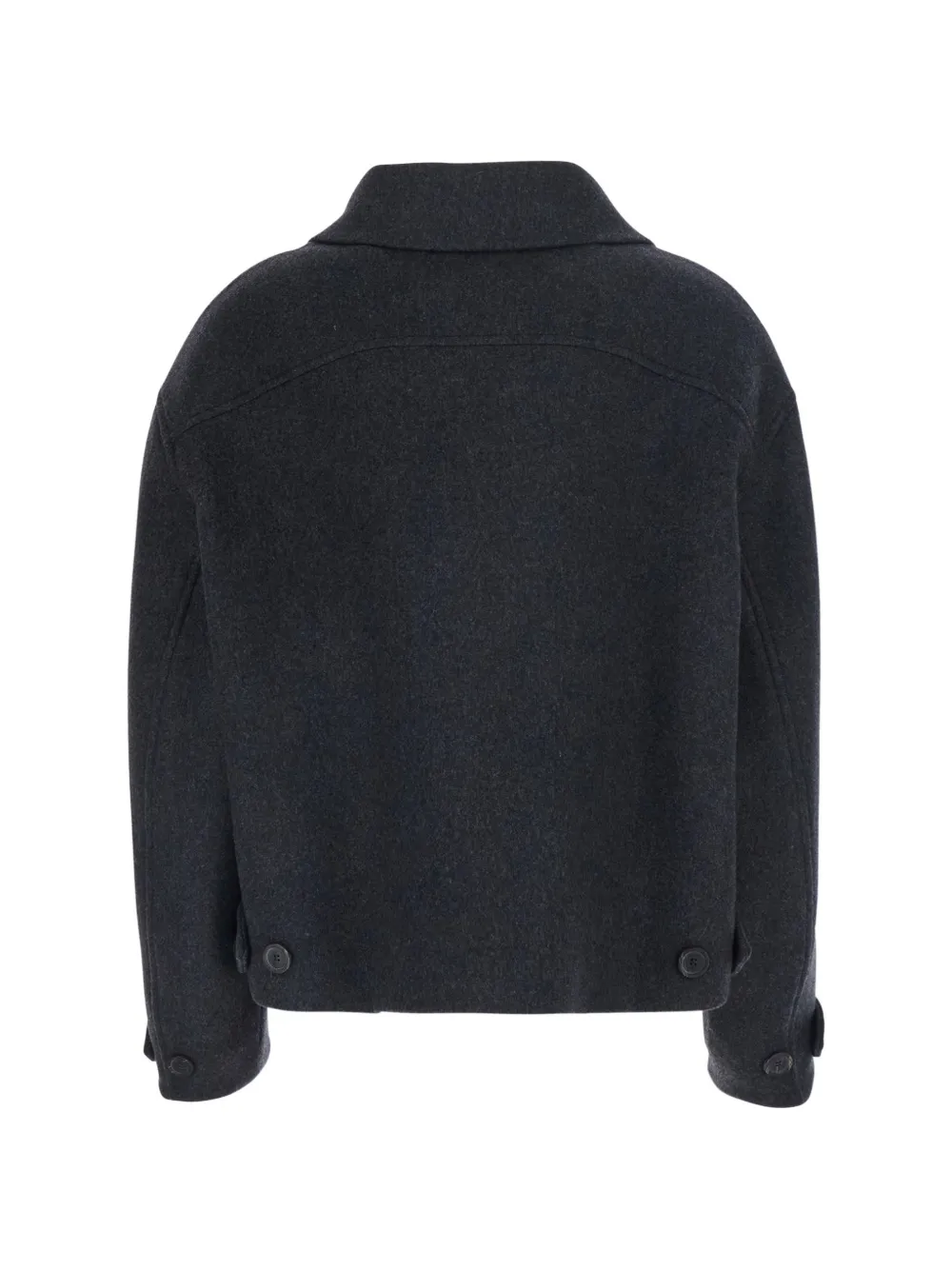 Semicouture Jeanie vilten jack met rits Grijs