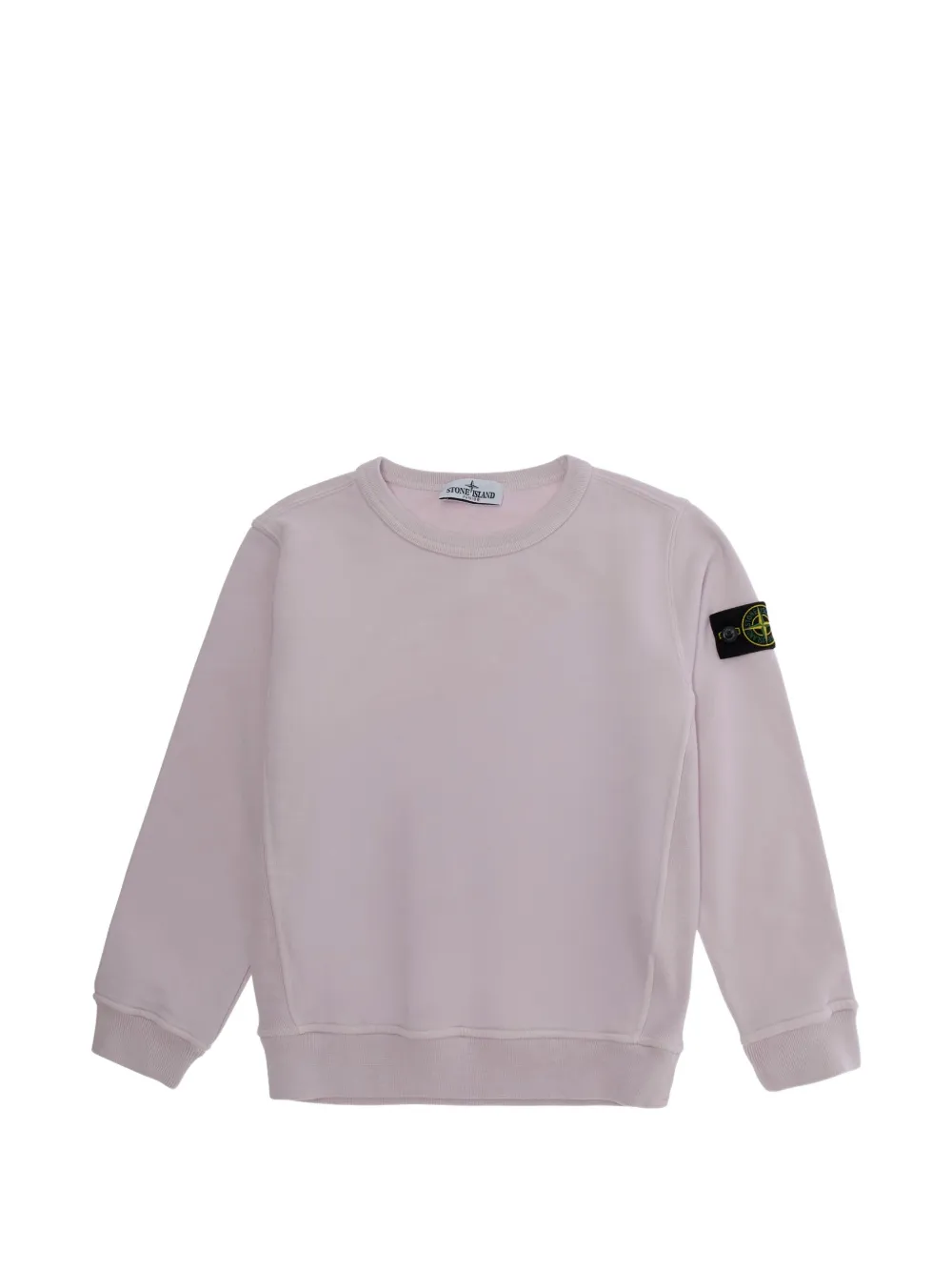 Stone Island Junior logo-patch sweatshirt - Rosa