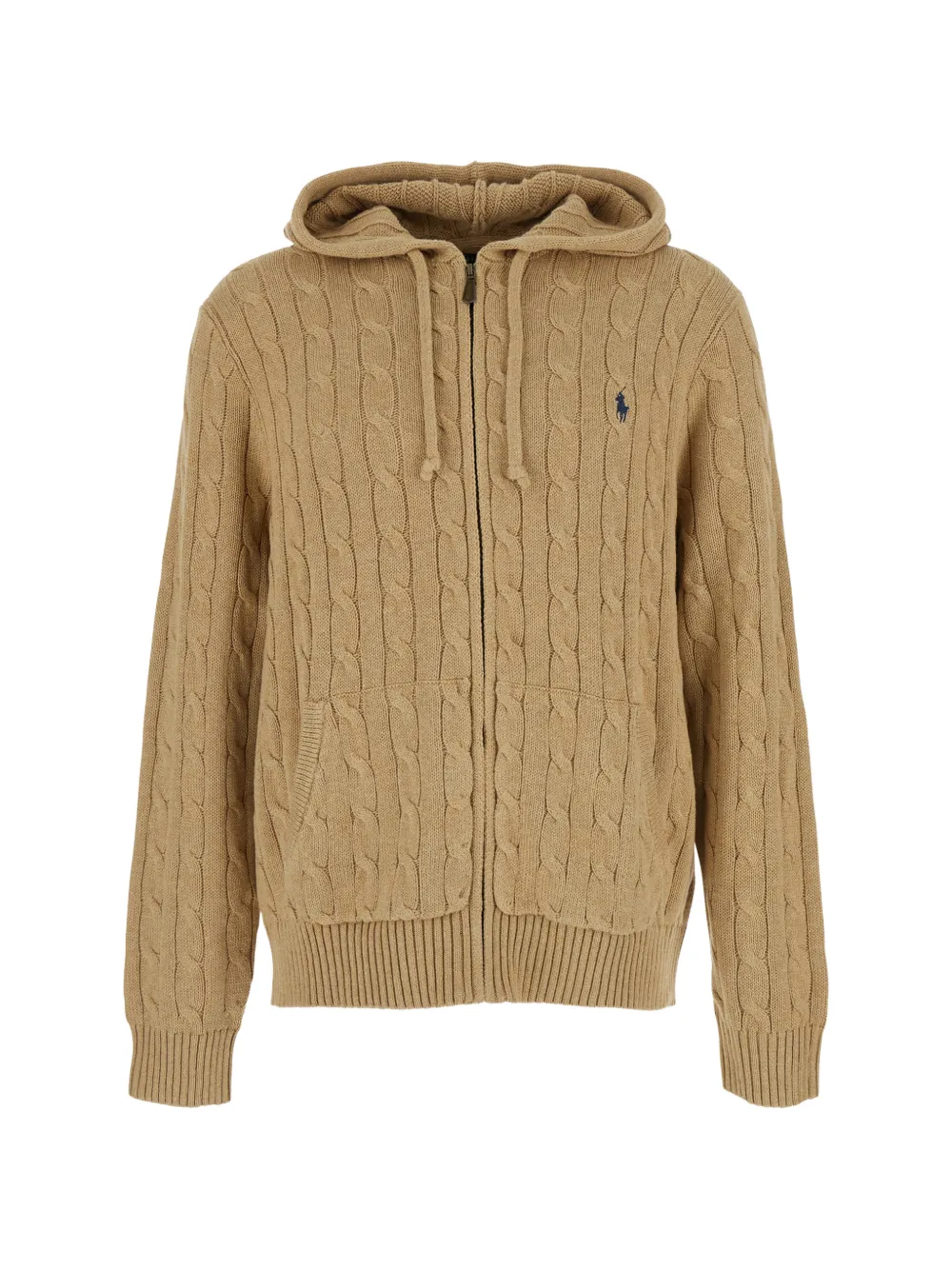 Polo Ralph Lauren cable-knit zip-up hoodie - Toni neutri