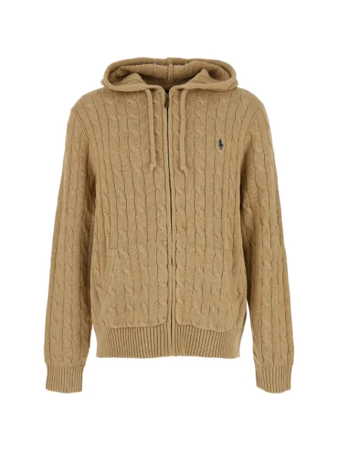 Polo Ralph Lauren cable-knit zip-up hoodie