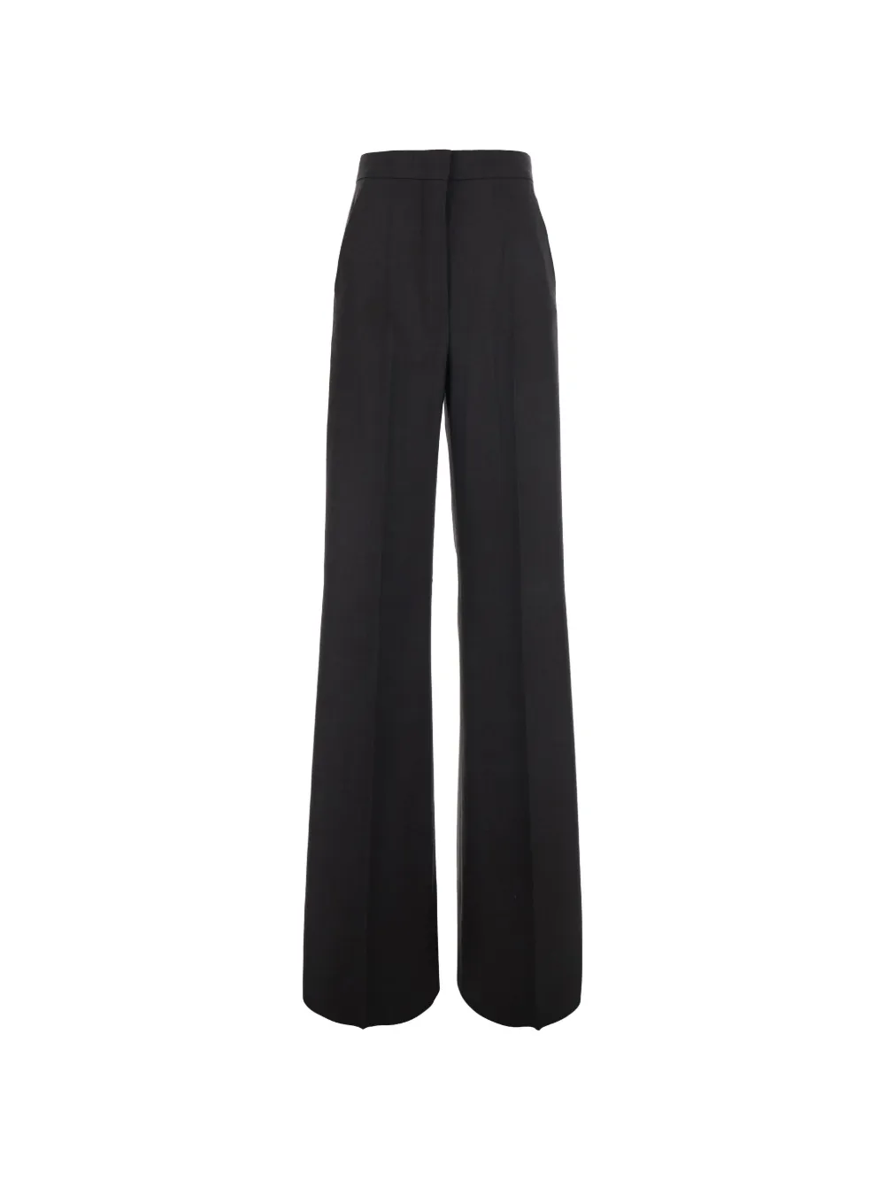 Max Mara pressed-crease wide-leg tailored trousers - Marrone