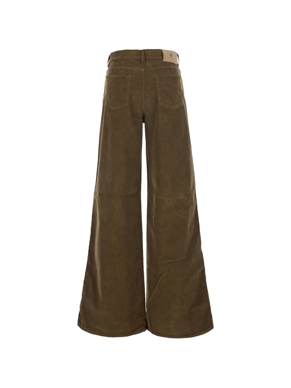 PT Torino Ribfluwelen broek met wijde pijpen Bruin
