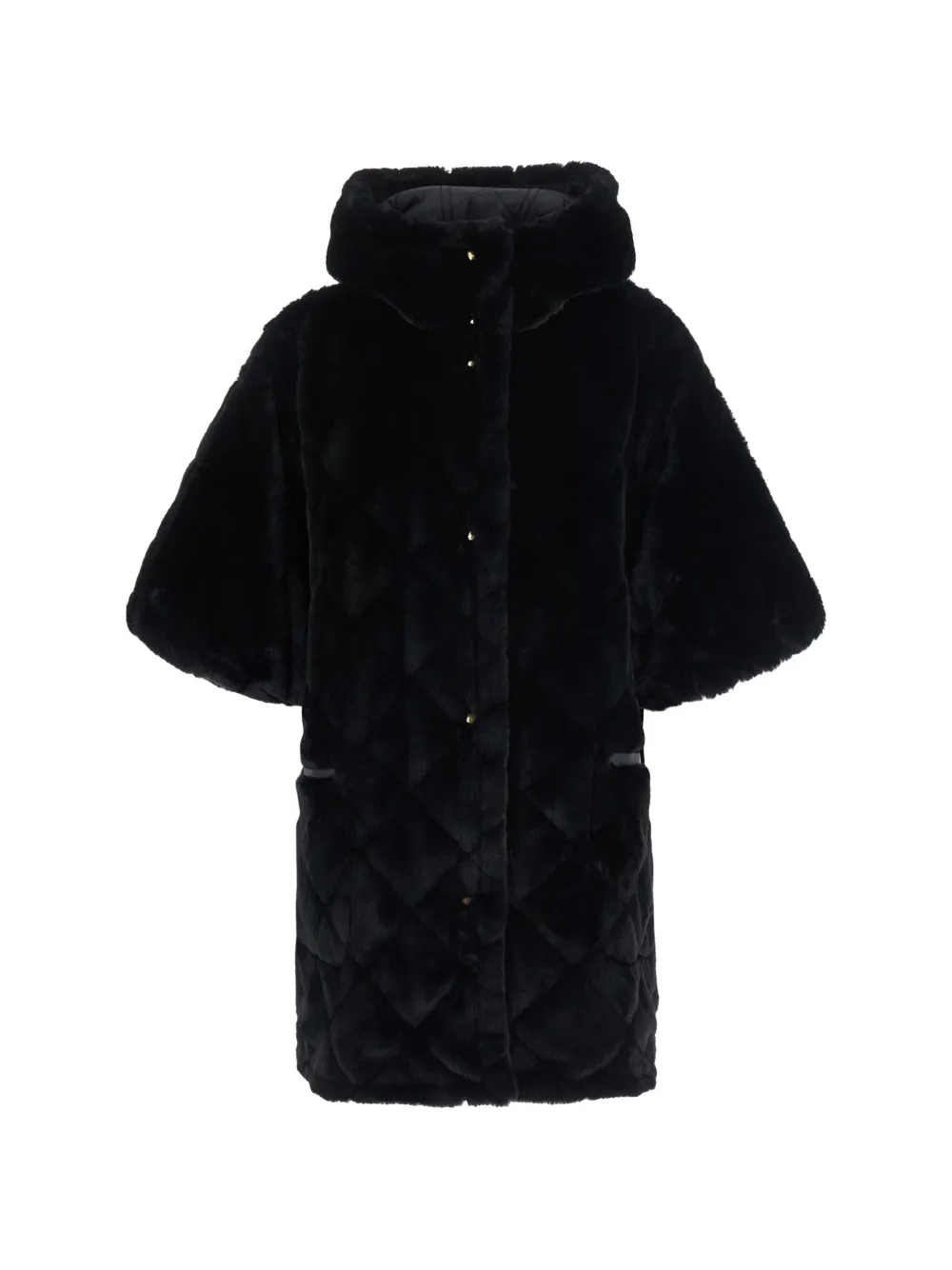 Moncler Omkeerbare cape met capuchon Zwart
