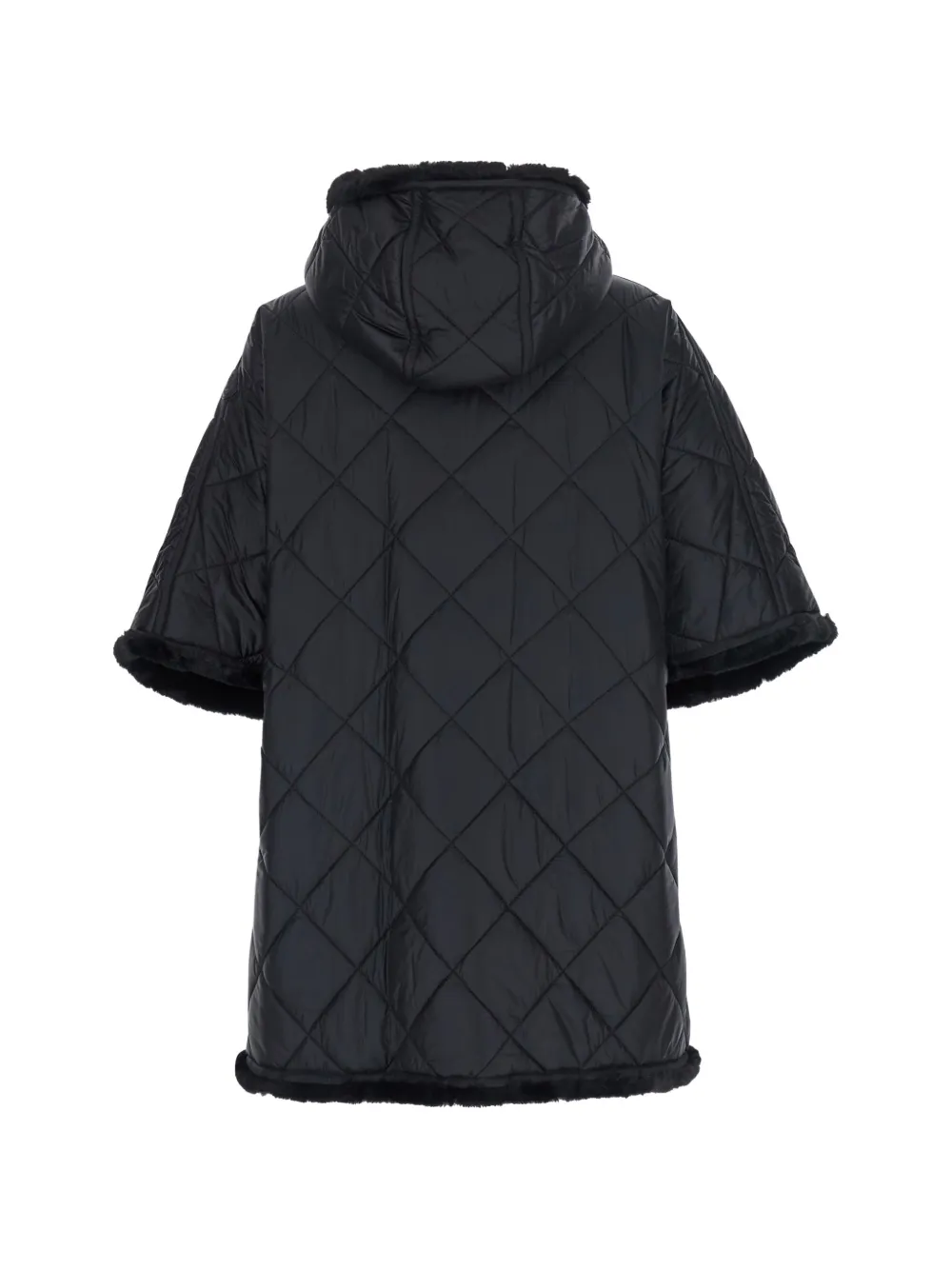 Moncler Omkeerbare cape met capuchon Zwart