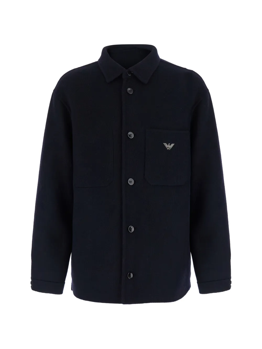 Emporio Armani Jacke mit Logo-Schild - Blau