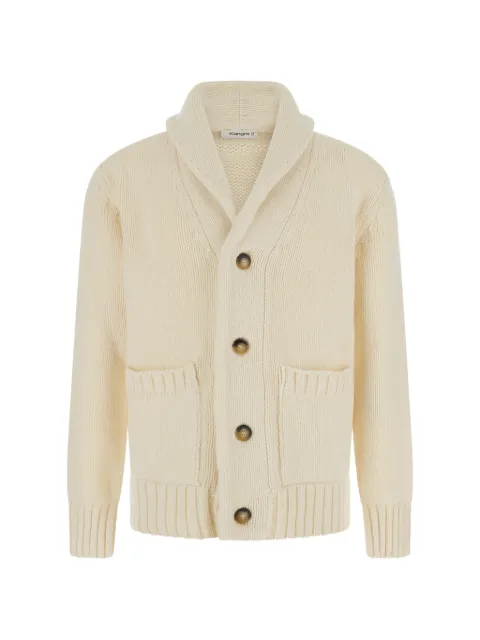 Kangra shawl-collar cardigan