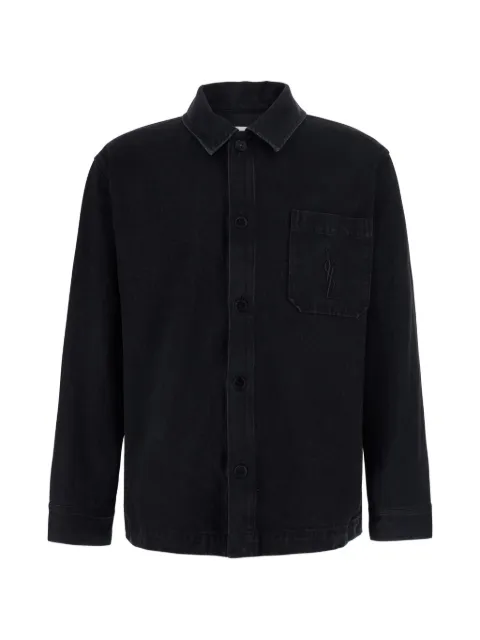 Saint Laurent Cassandre overshirt in cotton linen garbardine