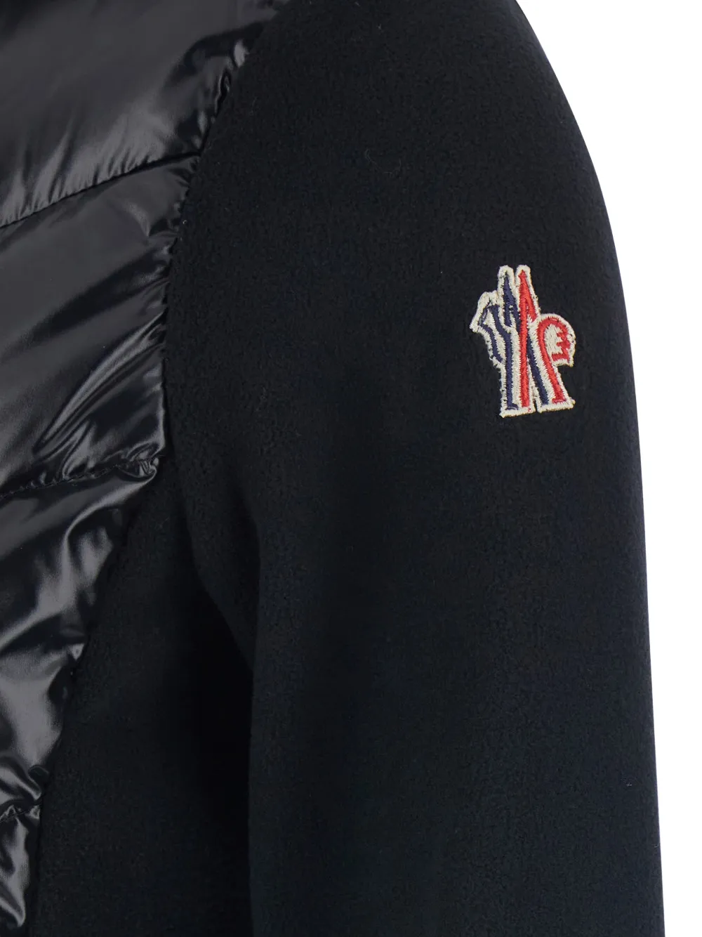 Moncler Grenoble Hoodie met trekkoord en gewatteerde vlakken Zwart