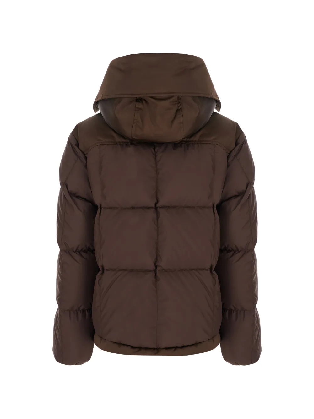 Moncler Legerete square-quilted hooded short down jacket Bruin