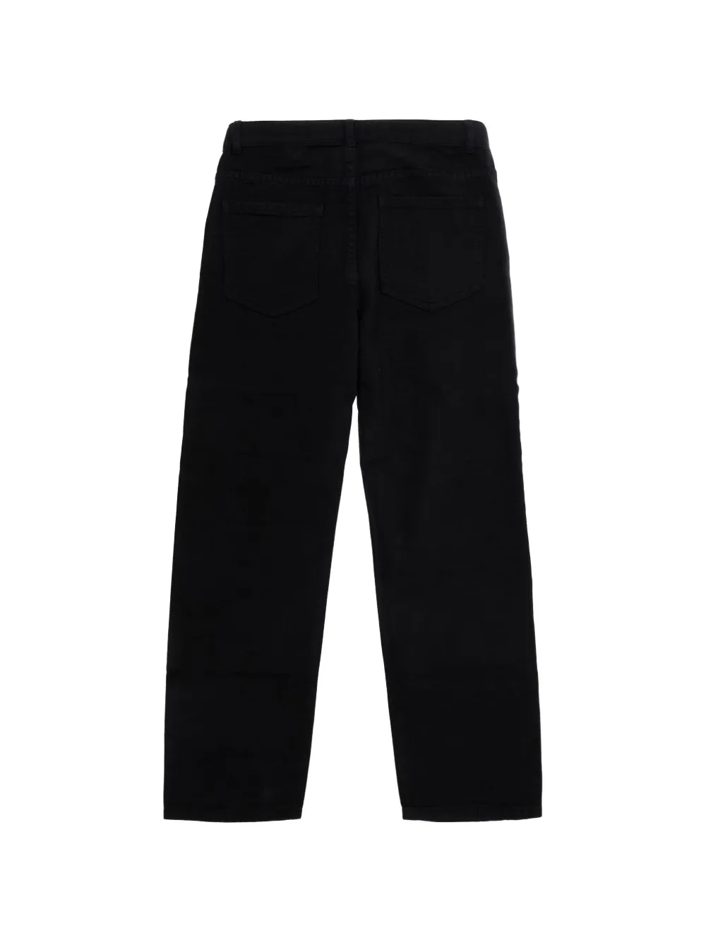 Moschino Kids Katoenen broek met logoprint Zwart