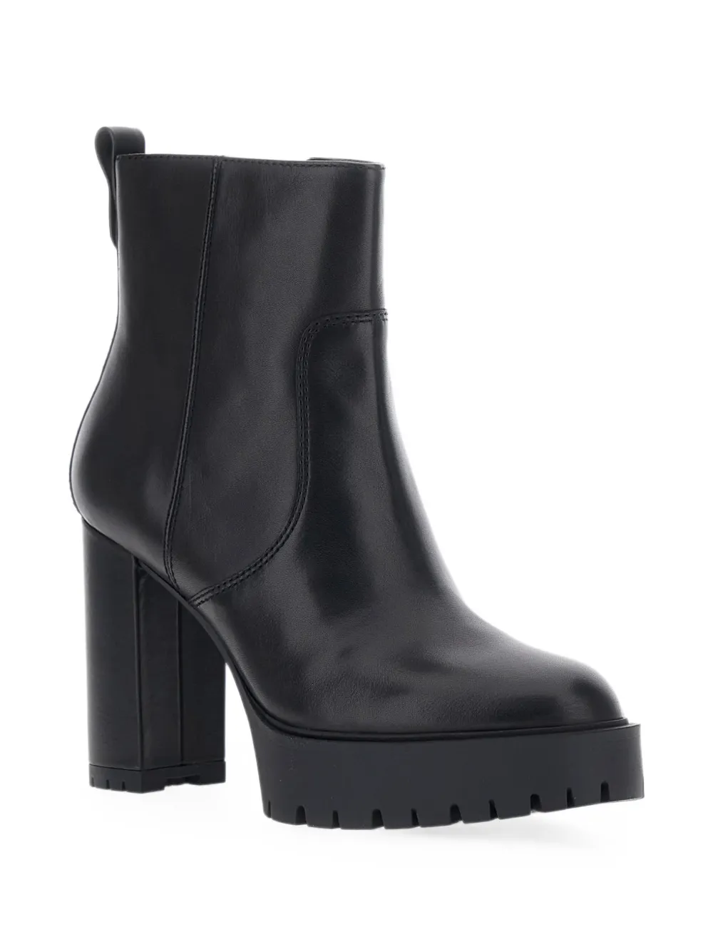 PINKO Clara platform block-heel ankle boots Zwart