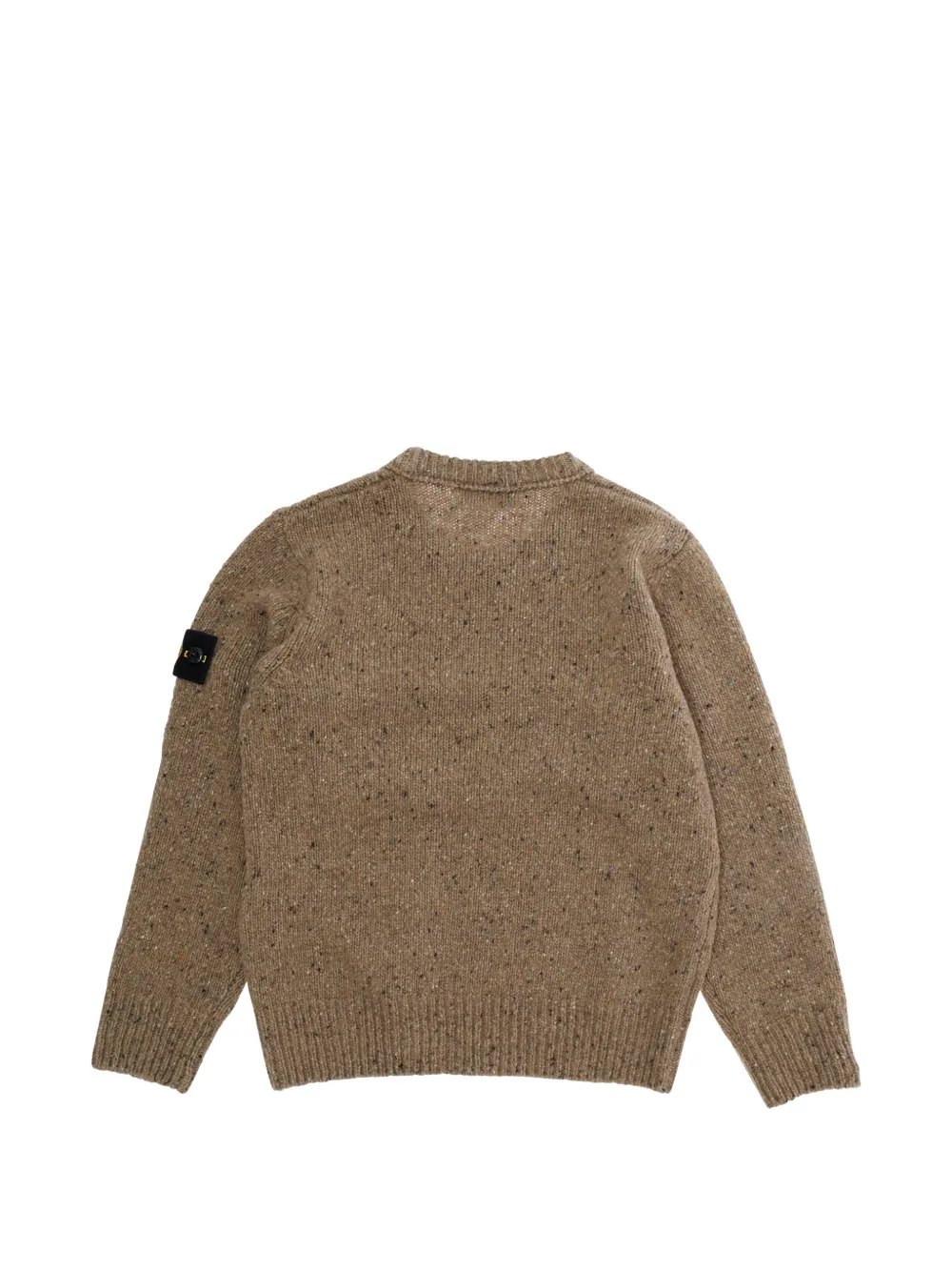 Stone Island Junior Trui met logopatch Beige