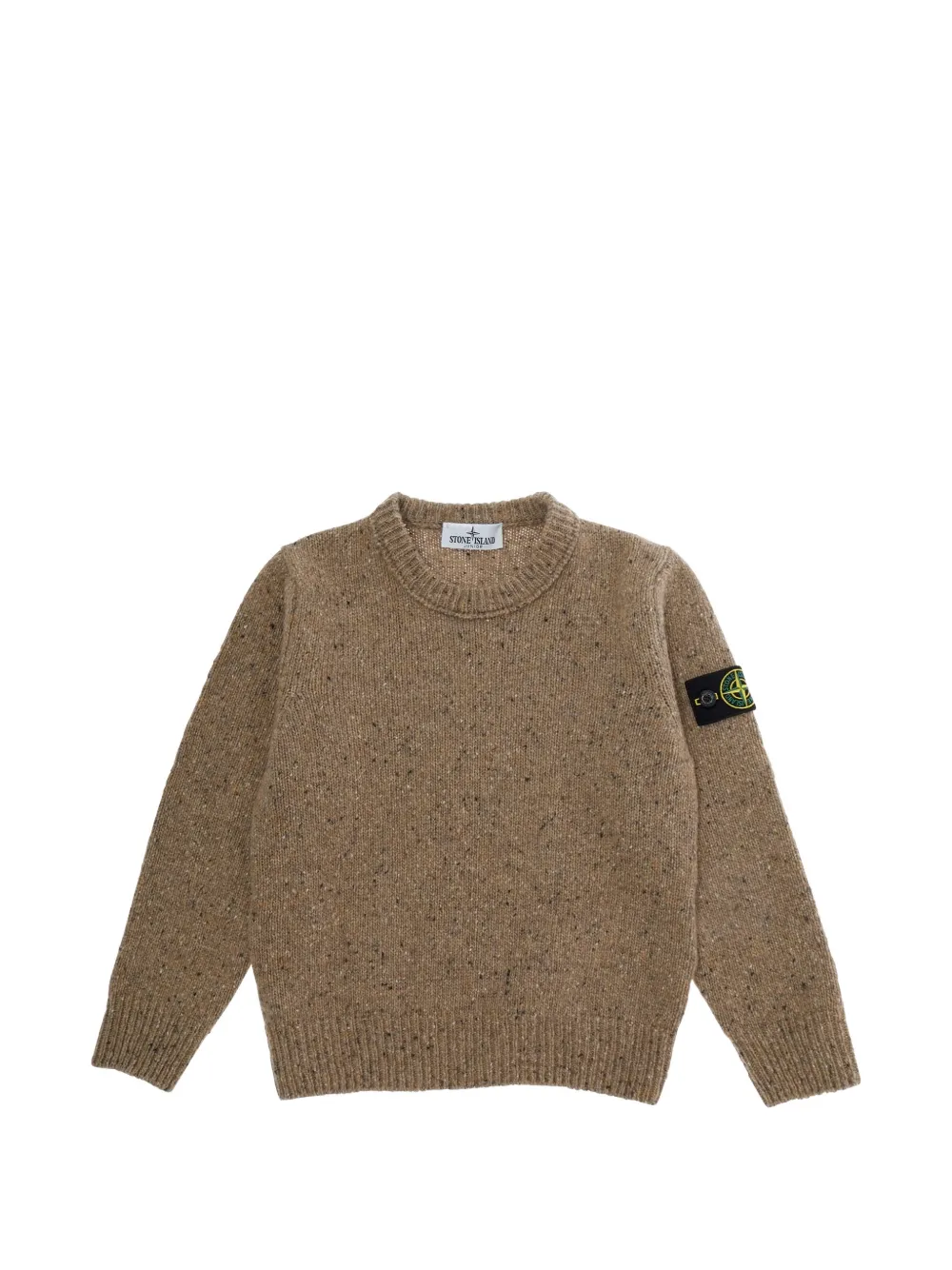 Stone Island Junior logo-patch sweater - Toni neutri