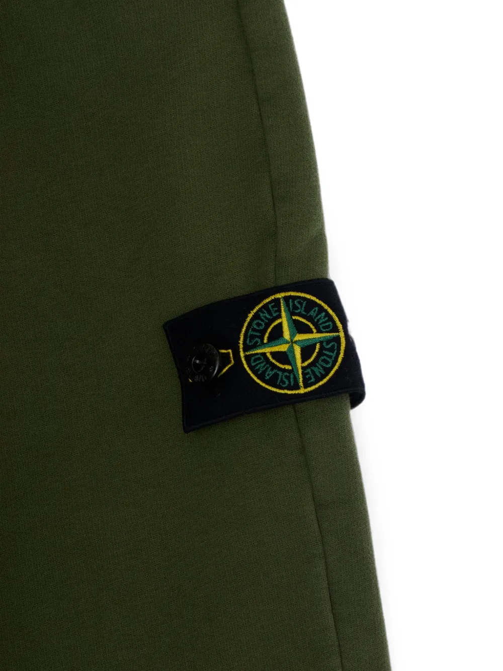 Stone Island Junior Trainingsbroek met logopatch Groen
