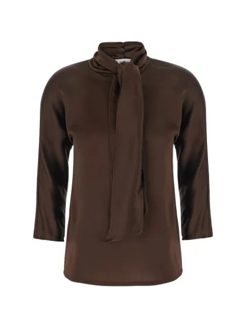 Jucca pussy-bow long-sleeve blouse