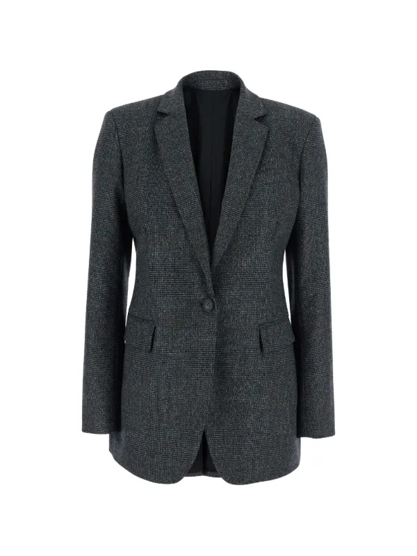 PT Torino Prince of Wales Check Blazer in Grey
