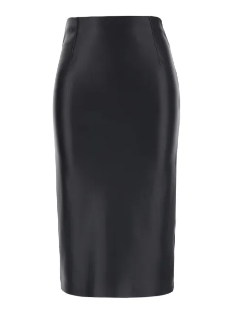 Jucca concealed-fastening rear-slit midi skirt
