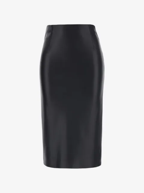 Jucca concealed-fastening rear-slit midi skirt