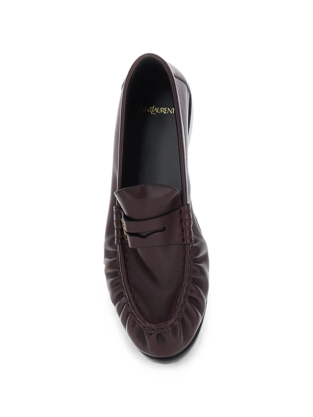 Saint Laurent Le Loafers van soepel leer Bruin